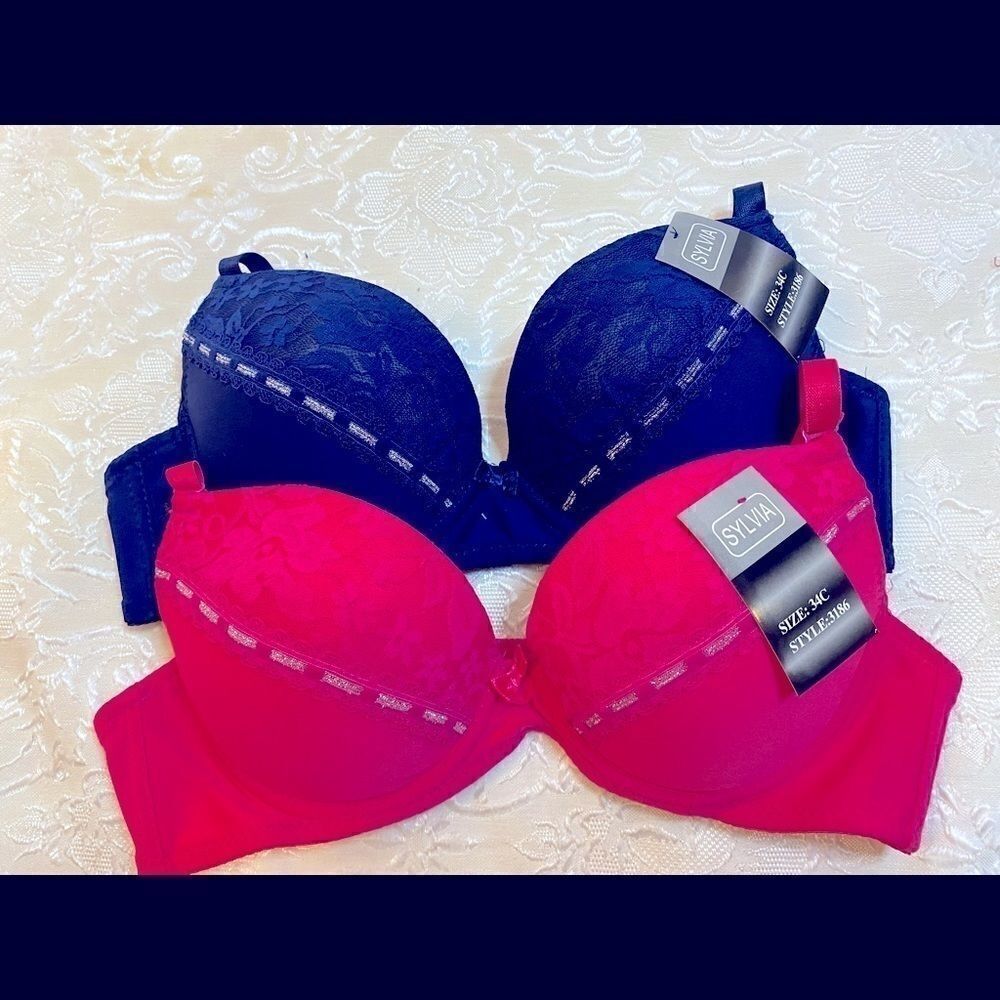 Sylvia push up underwire Padded Fashion Bra 34C
